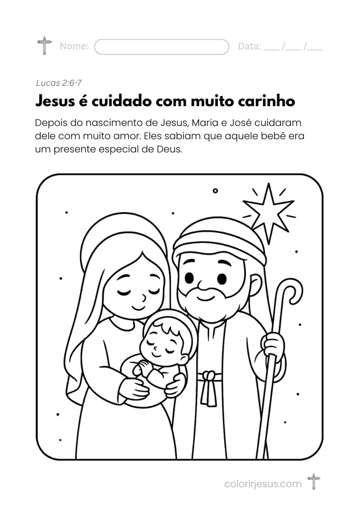 Página real do livro Pintando com Jesus
